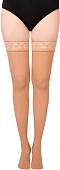 Чулки компрессионные Bauerfeind Micro 2205-AG длинные кружево широкое (M, карамель)