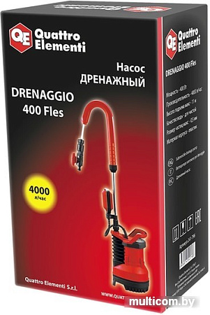 Дренажный насос Quattro Elementi Drenaggio 400 FLES