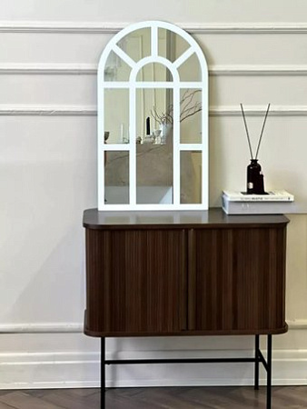 Зеркало eMZe 60x80 UV.ARC.WIND.60.80.BEL (белый с УФ-окантовкой)