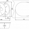 Кухонная мойка Granula 6301 (черный)