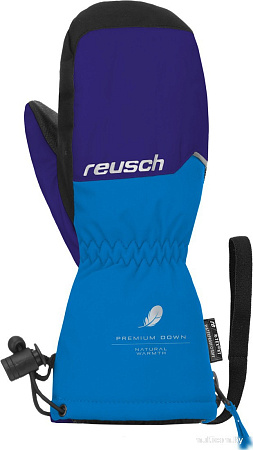 Горнолыжные перчатки Reusch Jerry Down R-Tex Xt Mitten 6285539-4005 (р-р 3, Surf The Web/Brilliant Blue)