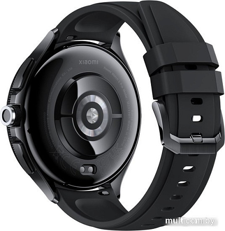 Умные часы Xiaomi Watch 2 Pro (черный, с черным силиконовым ремешком, международная версия)