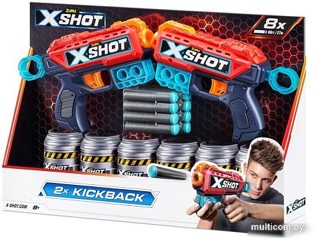 Бластер игрушечный Zuru X-Shot Ексель – Дабл Кикбек 36202
