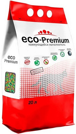 Наполнитель для туалета Eco-Premium с ароматом тутти-фрутти 20 л