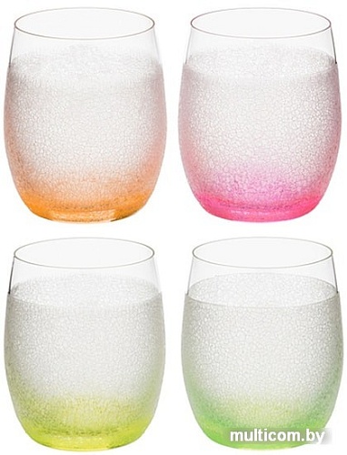 Набор стаканов для воды и напитков Bohemia Crystal Neon fronzen 25180/D4939/300
