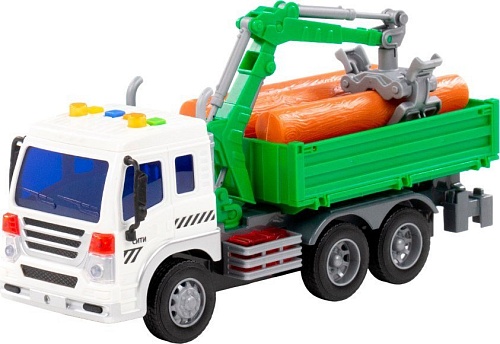 Автомобиль с краном Полесье Сити 96029 (зеленый)