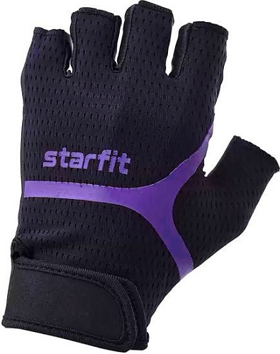 Перчатки Starfit WG-103 (черный/фиолетовый, S)