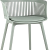 Стул с подлокотниками Stool Group Crocus c подушкой (серо-зеленый)
