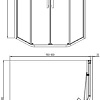 Adema Glass Line Penta-90 (тонированное стекло)