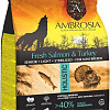 Сухой корм для собак Ambrosia Senior &amp; Sterilized Mini Breeds Fresh Salmon &amp; Turkey (для пожилых, стерилизованных мини-пород с лососем и индейкой) 5 кг