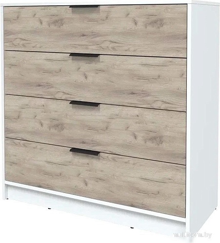 Комод Интерлиния Концепт КТ-К100 (дуб серый/белый платинум)