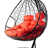 Подвесное кресло M-Group Для двоих 11450406 (черный ротанг/красная подушка)