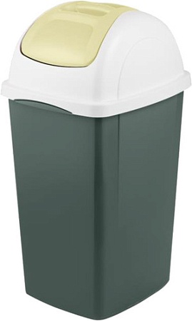 Мусорное ведро Bama Cont.Europa Lt.33 Oliva (33 л, оливковый/кремовый)