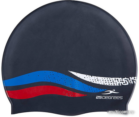 Шапочка для плавания 25Degrees Russia JR 25D21005J (черный)