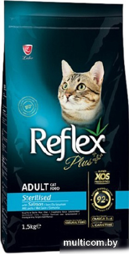 Сухой корм для кошек Reflex Plus Adult Sterilised Salmon 1.5 кг