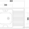 Кухонная мойка Ukinox STD800.600-5C 0RS
