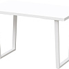 Кухонный стол Millwood Лофт Уэльс Л 130x80x75 (36 мм, белый/металл белый)