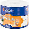 DVD-R диск Verbatim 4.7Gb 16x 43793 (50 шт)