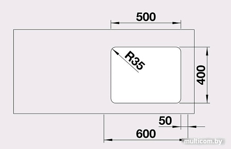 Кухонная мойка Blanco Etagon 500-U [521841]