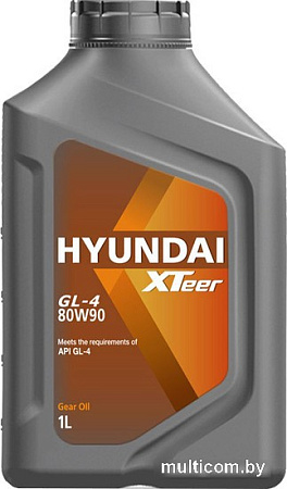 Трансмиссионное масло Hyundai Xteer Gear Oil-4 80W-90 1л