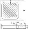 Душевой поддон RGW B/CL-S-A 80x80