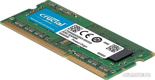 Оперативная память Crucial 8GB DDR3 SODIMM PC3-14900 CT102464BF186D