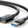 Удлинитель Ugreen US129 USB Type-A - USB Type-A (1.5 м, черный)