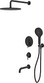 Душевая система Whitecross Y YSET07TOPBL (черный матовый)