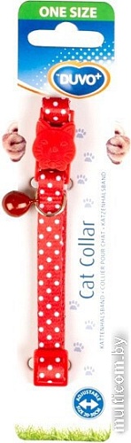 Ошейник Duvo Plus Белые точки 11166/red (красный)