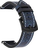 Ремешок Rumi кожаный Leather GT3 22 мм (океанский синий)