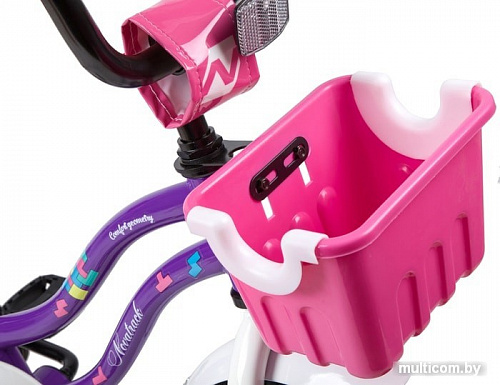 Детский велосипед Novatrack Tetris 14 2020 141TETRIS.VL20 (фиолетовый/белый)
