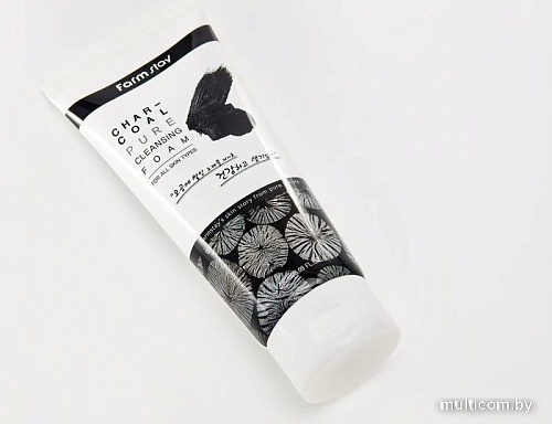 FarmStay Пенка для умывания Charcoal Pure Cleansing Foam (180 мл)