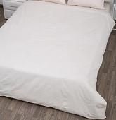 Постельное белье Миланика Бежевый 200x217 (поплин-страйп)