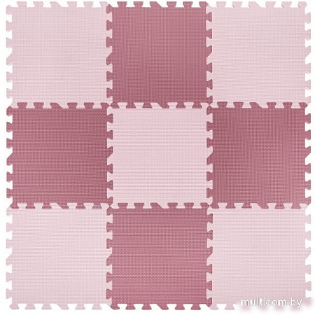 Коврик-пазл Юнландия 664660 (розовый)