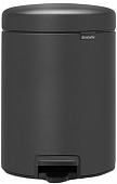 Brabantia Pedal Bin NewIcon 5 л (минерально-графитовый)