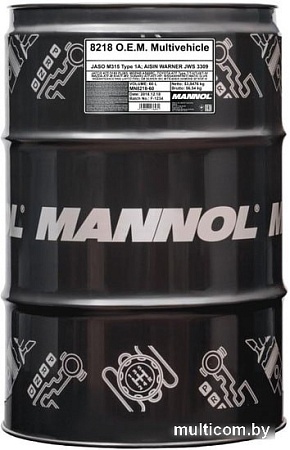 Трансмиссионное масло Mannol O.E.M. Multivehicle JWS 60л