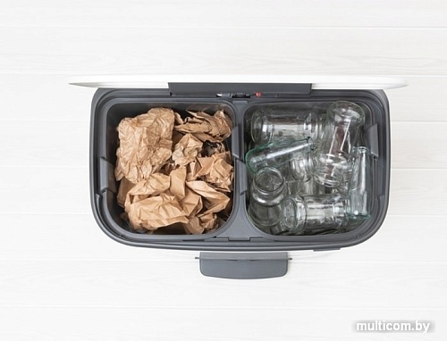 Brabantia Bo Pedal Bin 2 x 30 л (белый)
