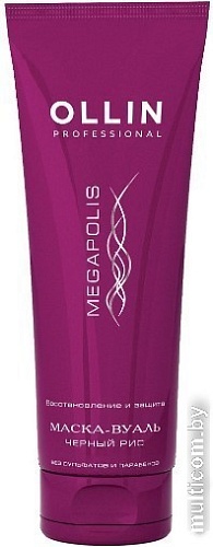 Маска Ollin Professional Megapolis вуаль на основе черного риса 250 мл