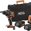 Ударная дрель-шуруповерт AEG Powertools BSB 18BL LI-602C 4935464100 (с 2-мя АКБ 6 Ач, кейс)