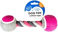 Игрушка для собак Duvo Plus Гантель с мячиками 4705041/DV