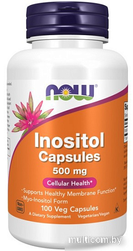 Витамины, минералы Now Foods Inositol 500 мг (100 капсул)