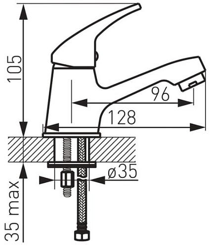 Смеситель Ferro Titania Iris 92005.0