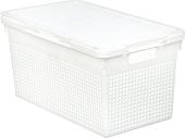 Коробка для хранения Violet Лофт с крышкой 562106 21 л (белый)