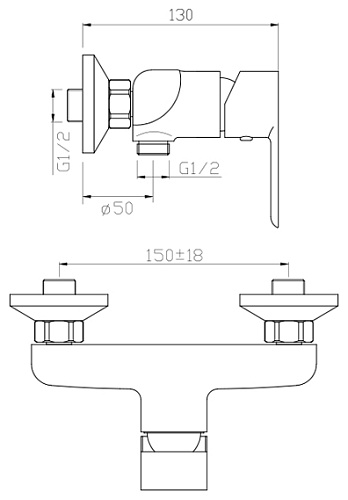Однорычажный смеситель Argo Olimp 3506P