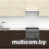 Готовая кухня S-Company Клео крафт 2.5 (файнлайн мокка/файнлайн крем)
