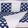 Постельное белье Amarobaby Baby Boom КПБ-3-Белые-медведи (синий)