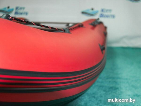 Моторно-гребная лодка KittBoats 360 НДНД (черный/красный)
