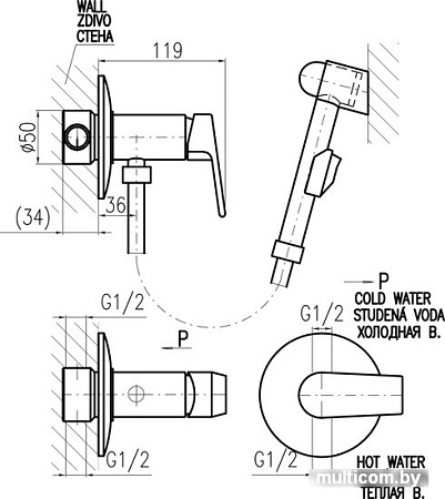 Смеситель Slezak RAV Колорадо CO147/1CMATC (черный)