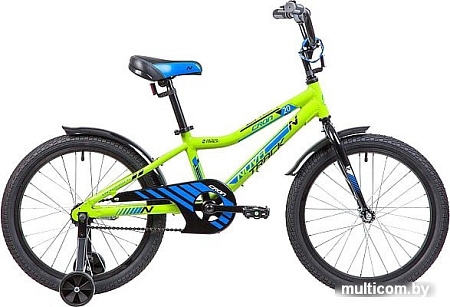 Детский велосипед Novatrack Cron 20 (зеленый/черный, 2019)