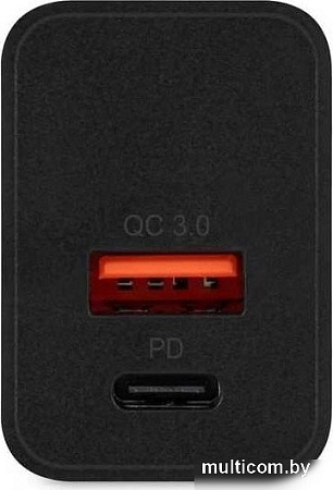 Сетевое зарядное Digma DGW2D (черный)